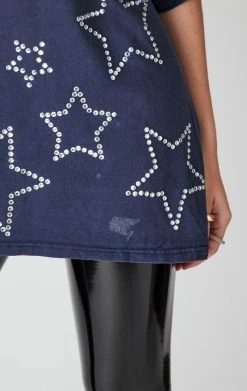 FURST OF A KIND SALE VINTAGE RHINESTONE STAR OUTLINE TEE