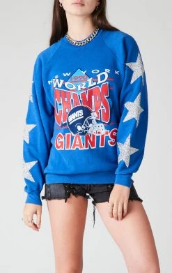 FURST OF A KIND VINTAGE NFL VINTAGE SILVER STAR PATCH SWEATSHIRT