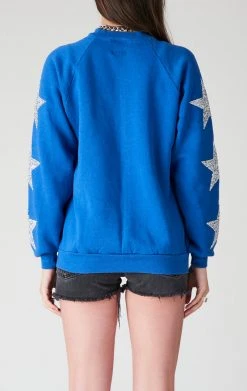 FURST OF A KIND VINTAGE NFL VINTAGE SILVER STAR PATCH SWEATSHIRT