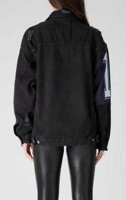 FURST OF A KIND VINTAGE DENIM JACKETS VINTAGE SPLICED PATCHWORK DENIM JACKET 7 FURST OF A KIND VINTAGE DENIM JACKETS VINTAGE SPLICED PATCHWORK DENIM JACKET