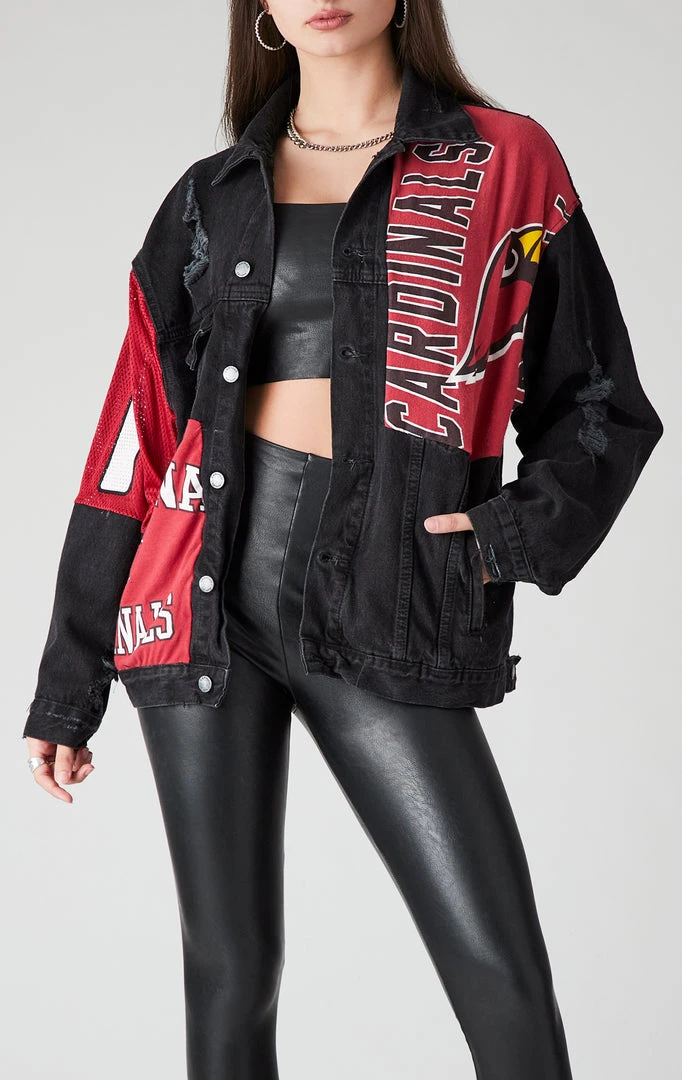 FURST OF A KIND VINTAGE SPLICED PATCHWORK DENIM JACKET VINTAGE DENIM JACKETS 3 FURST OF A KIND VINTAGE SPLICED PATCHWORK DENIM JACKET VINTAGE DENIM JACKETS