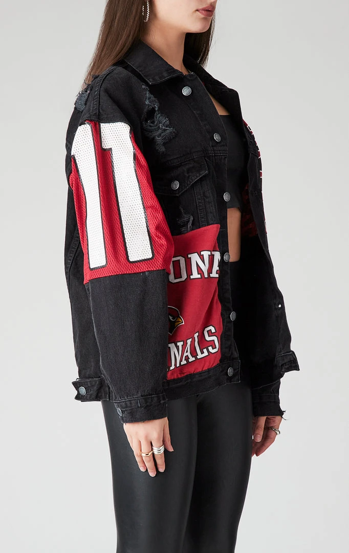 FURST OF A KIND VINTAGE SPLICED PATCHWORK DENIM JACKET VINTAGE DENIM JACKETS 4 FURST OF A KIND VINTAGE SPLICED PATCHWORK DENIM JACKET VINTAGE DENIM JACKETS