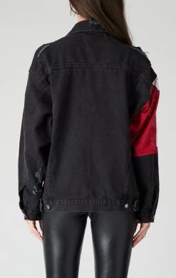 FURST OF A KIND VINTAGE SPLICED PATCHWORK DENIM JACKET VINTAGE DENIM JACKETS 7 FURST OF A KIND VINTAGE SPLICED PATCHWORK DENIM JACKET VINTAGE DENIM JACKETS