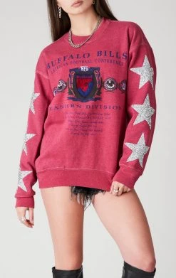 FURST OF A KIND VINTAGE OVERDYE STAR PATCH SWEATSHIRT