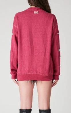 FURST OF A KIND VINTAGE OVERDYE STAR PATCH SWEATSHIRT