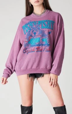 FURST OF A KIND VINTAGE PURPLE OVERDYE SWEATSHIRT