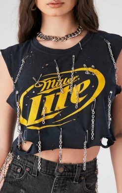 FURST OF A KIND FESTIVAL VINTAGE DANGLING CHAIN SLEEVELESS TEE 9 FURST OF A KIND FESTIVAL VINTAGE DANGLING CHAIN SLEEVELESS TEE