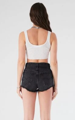 FURST OF A KIND VINTAGE JERSEY PATCH DENIM SHORTS VINTAGE DENIM SHORTS