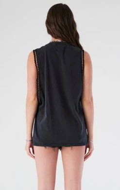 FURST OF A KIND VINTAGE CHAIN TRIM SLEEVELESS TEE