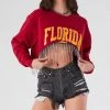 FURST OF A KIND VINTAGE CURVED HEM RHINESTONE FRINGE SWEATSHIRT 2 FURST OF A KIND VINTAGE CURVED HEM RHINESTONE FRINGE SWEATSHIRT