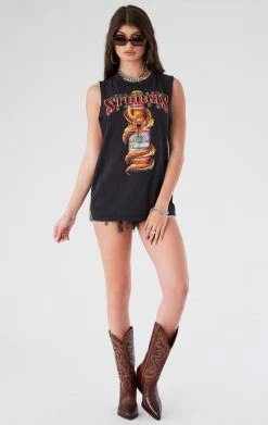 FURST OF A KIND VINTAGE CHAIN LADDER SIDE SLEEVELESS TEE FESTIVAL