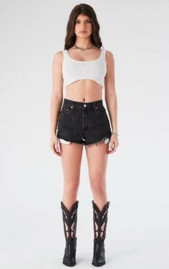 FURST OF A KIND VINTAGE STUD SIDE DENIM SHORTS FESTIVAL