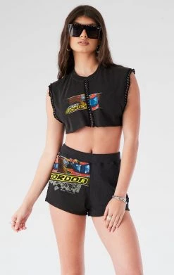 FURST OF A KIND VINTAGE SPLICED CHAIN TRIM TEE AND SHORT SET VINTAGE CHAINS