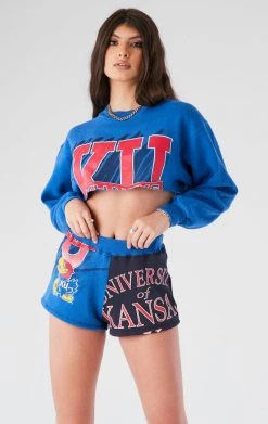 FURST OF A KIND VINTAGE COLLEGE VINTAGE SWEATSHIRT AND SHORT SET