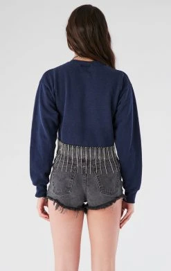 FURST OF A KIND VINTAGE CURVED HEM RHINESTONE FRINGE SWEATSHIRT 7 FURST OF A KIND VINTAGE CURVED HEM RHINESTONE FRINGE SWEATSHIRT