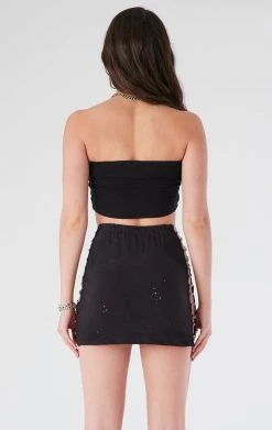 FURST OF A KIND VINTAGE CHAIN LADDER TUBE TOP AND SKIRT SET