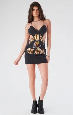 FURST OF A KIND VINTAGE CHAINS VINTAGE CUT OUT SIDE CHAIN DRESS