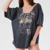 FURST OF A KIND VINTAGE CHAINS VINTAGE CHAIN OVERLAY CUTOUT BACK TEE
