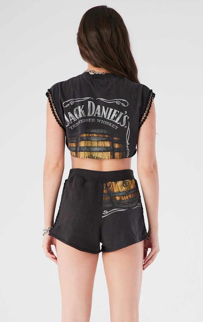 FURST OF A KIND VINTAGE SPLICED CHAIN TRIM TEE AND SHORT SET 6 FURST OF A KIND VINTAGE SPLICED CHAIN TRIM TEE AND SHORT SET