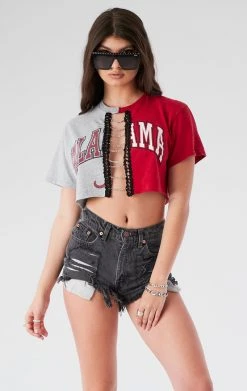 FURST OF A KIND VINTAGE SPLICED CHAIN LADDER TEE VINTAGE CHAINS