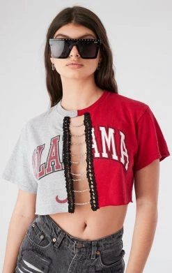 FURST OF A KIND VINTAGE SPLICED CHAIN LADDER TEE VINTAGE CHAINS