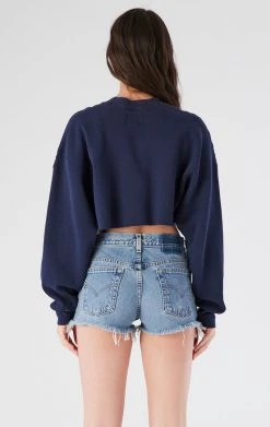 FURST OF A KIND VINTAGE NFL VINTAGE ZIP CROPPED SWEATSHIRT