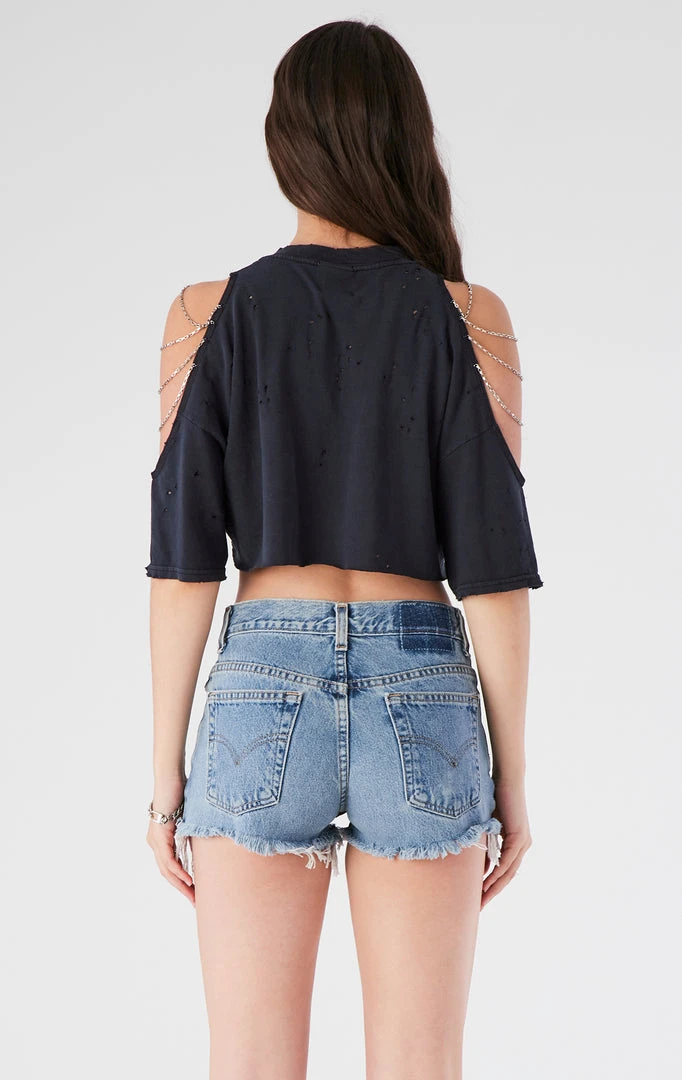 FURST OF A KIND VINTAGE CHAINS VINTAGE SHOULDER CUT OUT CHAIN TEE 5 FURST OF A KIND VINTAGE CHAINS VINTAGE SHOULDER CUT OUT CHAIN TEE