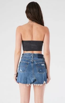 FURST OF A KIND VINTAGE CHAINS VINTAGE CUT OUT CHAIN HALTER TOP