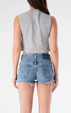 FURST OF A KIND VINTAGE CHAIN LACE UP SLEEVELESS TEE