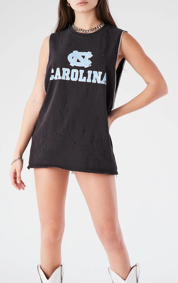 FURST OF A KIND VINTAGE RHINESTONE TRIM SLEEVELESS TEE 3 FURST OF A KIND VINTAGE RHINESTONE TRIM SLEEVELESS TEE