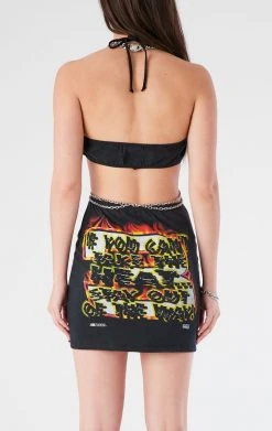 FURST OF A KIND VINTAGE CUT OUT CHAIN HALTER DRESS VINTAGE CHAINS