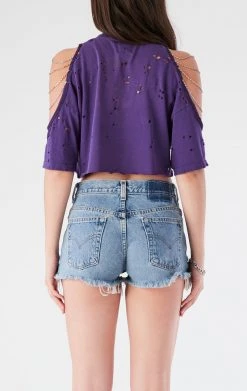 FURST OF A KIND VINTAGE SHOULDER CUT OUT CHAIN TEE VINTAGE CHAINS