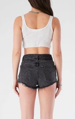 FURST OF A KIND VINTAGE JERSEY PATCH DENIM SHORTS VINTAGE DENIM SHORTS