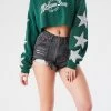 FURST OF A KIND VINTAGE STAR PATCH CROPPED SWEATSHIRT