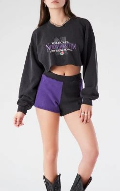 FURST OF A KIND VINTAGE COLLEGE VINTAGE SWEATSHIRT AND SHORT SET