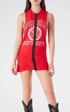 FURST OF A KIND VINTAGE CHAINS VINTAGE CHAIN TRIM SLEEVELESS DRESS