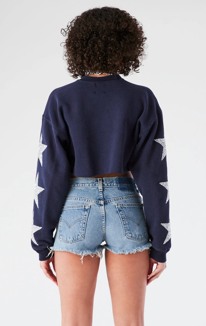 FURST OF A KIND VINTAGE COLLEGE VINTAGE STAR PATCH CROPPED SWEATSHIRT 4 FURST OF A KIND VINTAGE COLLEGE VINTAGE STAR PATCH CROPPED SWEATSHIRT