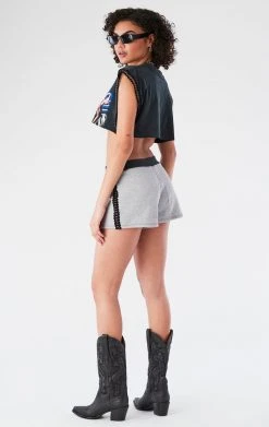 FURST OF A KIND VINTAGE SPLICED CHAIN TRIM TEE AND SHORT SET VINTAGE CHAINS 8 FURST OF A KIND VINTAGE SPLICED CHAIN TRIM TEE AND SHORT SET VINTAGE CHAINS