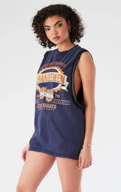 FURST OF A KIND VINTAGE CHAIN TRIM SLEEVELESS TEE