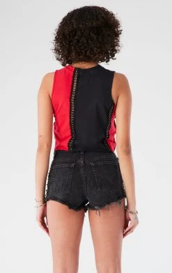 FURST OF A KIND VINTAGE SPLICED CHAIN SLEEVELESS TEE VINTAGE CHAINS