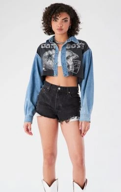 FURST OF A KIND VINTAGE TEE PANEL CHAMBRAY