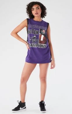 FURST OF A KIND VINTAGE CHAINS VINTAGE CHAIN TRIM SLEEVELESS TEE