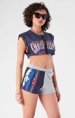 FURST OF A KIND VINTAGE SPLICED CHAIN TRIM TEE AND SHORT SET