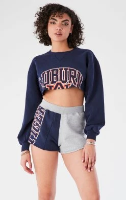 FURST OF A KIND VINTAGE COLLEGE VINTAGE SWEATSHIRT AND SHORT SET