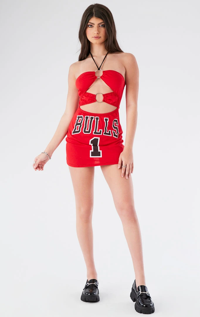 FURST OF A KIND VINTAGE DOUBLE RING CUT OUT HALTER DRESS 3 FURST OF A KIND VINTAGE DOUBLE RING CUT OUT HALTER DRESS