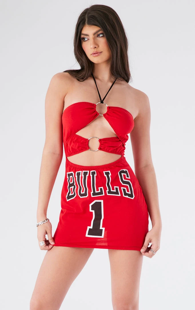 FURST OF A KIND VINTAGE DOUBLE RING CUT OUT HALTER DRESS 4 FURST OF A KIND VINTAGE DOUBLE RING CUT OUT HALTER DRESS