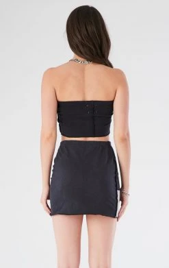 FURST OF A KIND VINTAGE SPORTS VINTAGE SPLICED TUBE TOP AND SKIRT SET