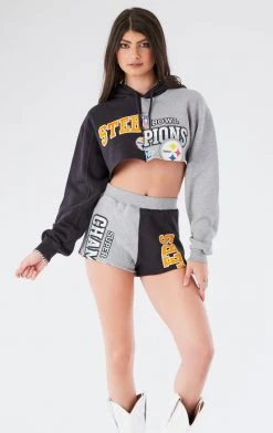 FURST OF A KIND VINTAGE SPLICED HOODIE AND SHORT SET