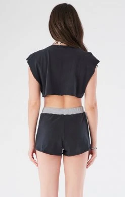 FURST OF A KIND VINTAGE DRINKS VINTAGE MIXED MEDIA TOP AND SHORT SET