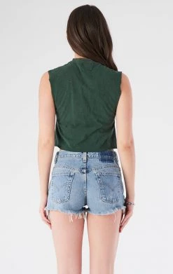 FURST OF A KIND VINTAGE CHAIN LACE UP SLEEVELESS TEE VINTAGE CHAINS